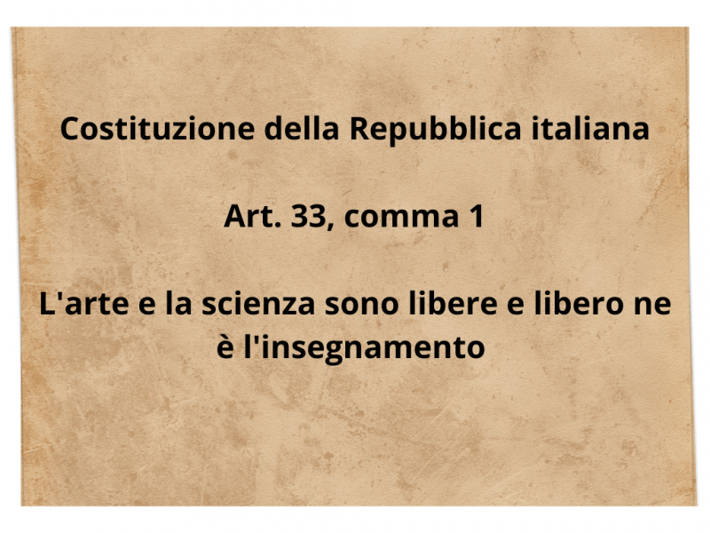 Costituzione della Repubblica italiana, art. 33